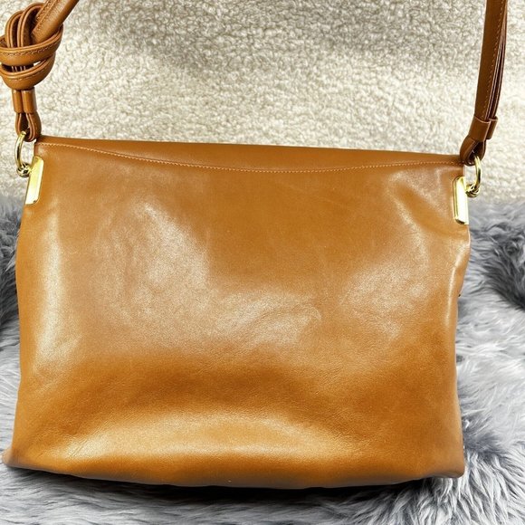 Vintage Susan Gail Bohemian Classic Puffy Leather Shoulder Hand Bag Honey Tan - Picture 4 of 14